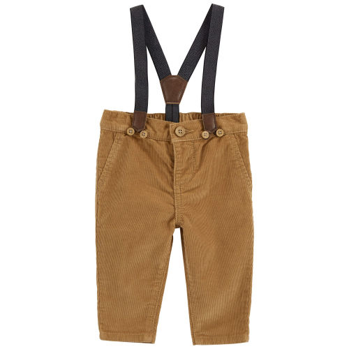 Baby Corduroy Suspender Pants
