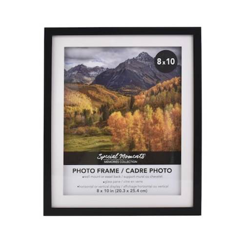 Special Moments Matted Black Frame, 8x10 in. | Dollar Tree