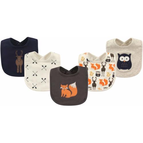 Hudson Baby Unisex Baby Cotton Bibs