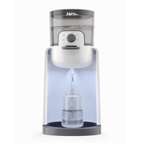 Water Warmer, HEYVALUE Baby Bottle Warmer, Formula Maker with Night Light, 4 Temperature Control & 72H Keep Warm, Detachable Tank, Instantly Dispenses Warm Water, Feed Baby More Easier and Healthier