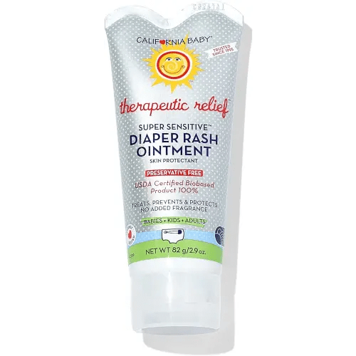 California Baby Super Sensitive Unscented Diaper Rash Cream | Zinc Oxide Ointment | 100% Bio-Based | Fragrance Free | Hypoallergenic | Soothing Diaper Rash Cream For Baby | 82 g / 2.9 oz