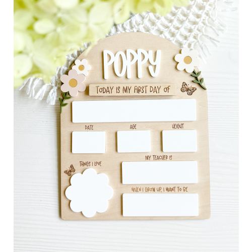Personalized Back To School Sign