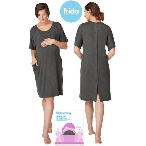 Frida Mom Labor, Delivery & Nursing Gown