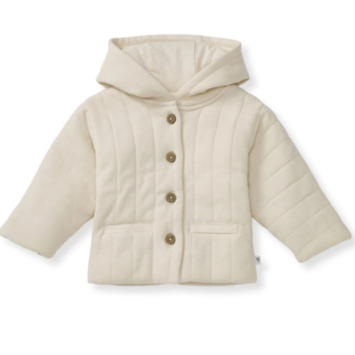 Organic Cotton Quilted Baby Jacket