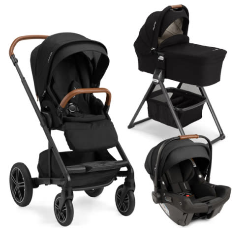 Nuna Mixx + Pipa Urbn + Bassinet + Stand Travel System in Caviar – Bambi Baby
