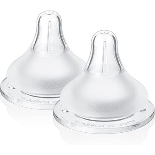 Grosmimi The Easy Baby Bottle Nipple, 2 Counts (Stage1_1~3m)