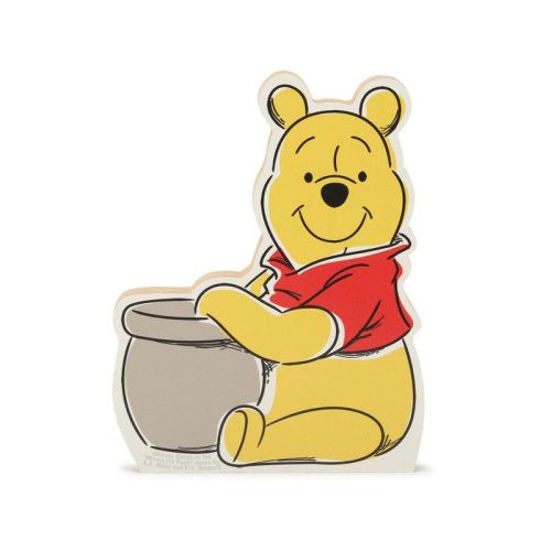 Open Road Brands Disney: Winnie the Pooh - Winnie the Pooh With "Hunny" Pot Tabletop Wood Decor