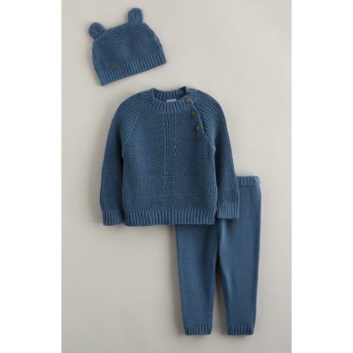 Knit Sweater, Pants & Hat Set, 6M