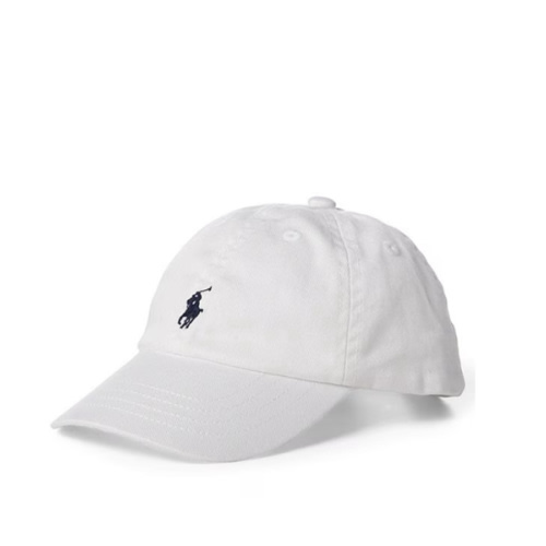 Ralph Lauren Baby Boys Preppy Baseball Cap- White