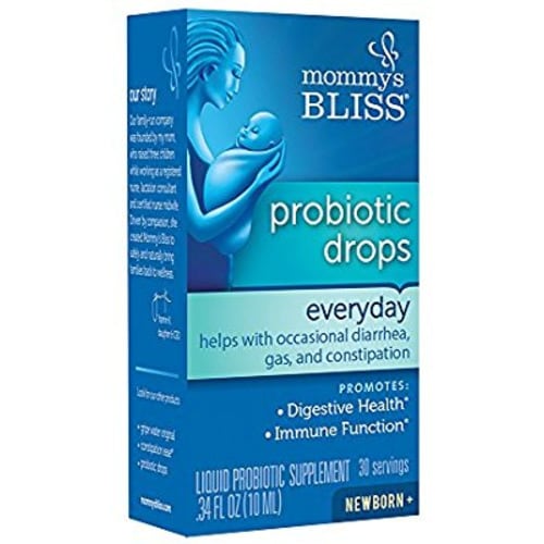 Mommy's Bliss Baby Probiotic Drops Everyday - Diarrhea, Gas, Constipation, Colic Relief - Newborns and Up - Natural, Flavorless, 0.34 Fl Oz