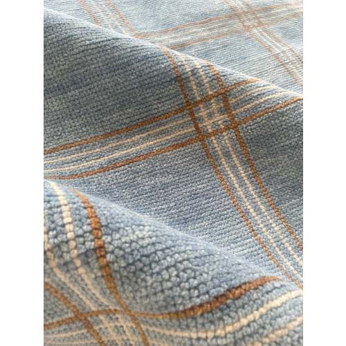 Concord Blue Plaid Rug 4x6