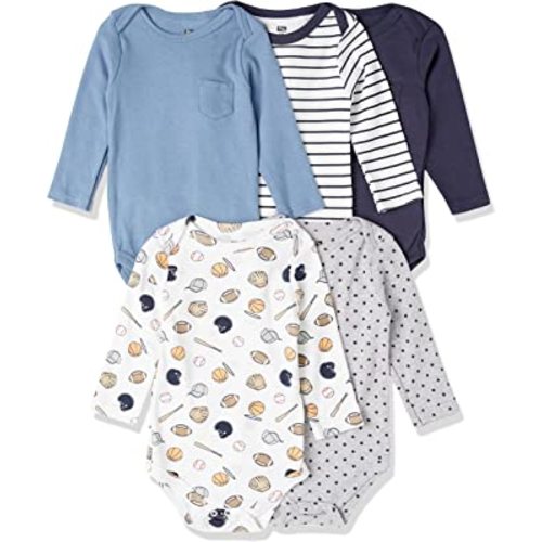 Hudson Baby unisex-baby Cotton Long-sleeve Bodysuits