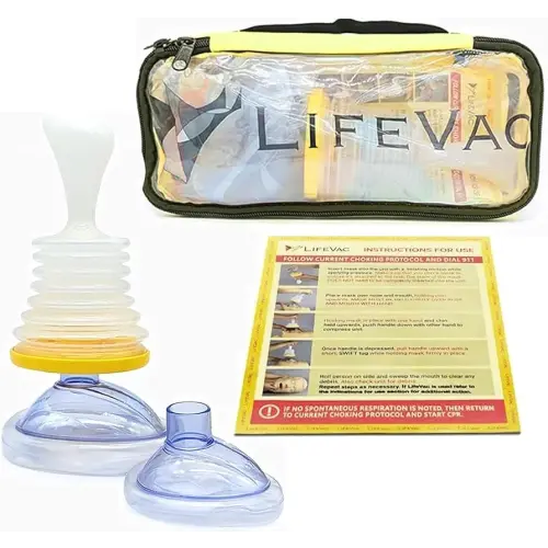LifeVac Travel Kit (Canadian Version) - Choking Rescue Device, Portable Suction Rescue Device First Aid Kit for Kids and Adults, Portable Airway Suction Device | Anti Choking Device for Children and Adults