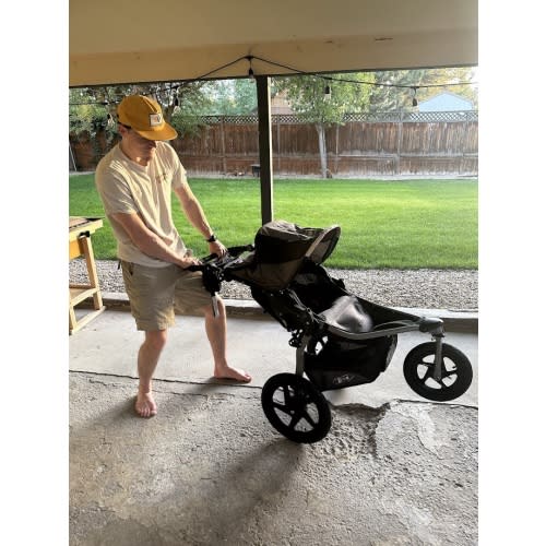 BOB Gear Revolution Flex 3.0 Jogging Stroller (Jared is already practicing wheelies)
