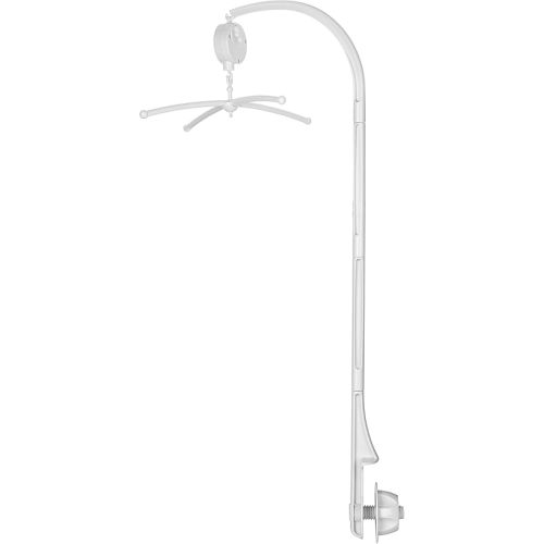 AGPtek 34.6 Inch Baby Crib Mobile Bed Bell Holder Music Box Holder Arm Bracket Baby Bed Stent Set (with Mobile Bell)