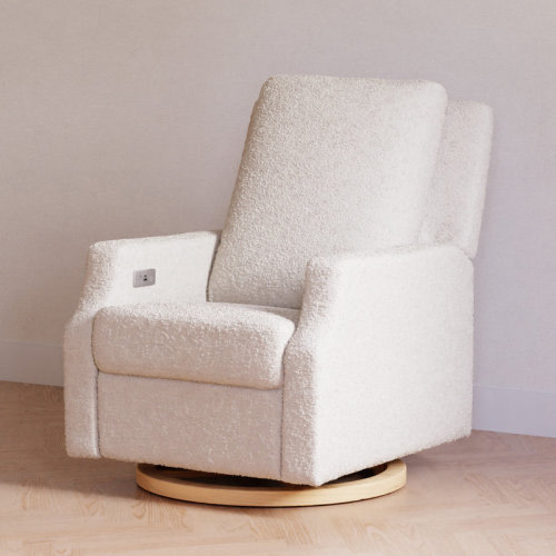 Namesake Crewe Electronic Recliner and Swivel Glider in Eco-Performance Fabric & Reviews | Birch Lane