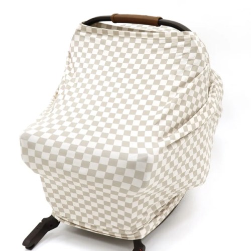 Origami Maison 3-in-1 Car Seat Cover and Nursing Shawl - Plaid - Clement