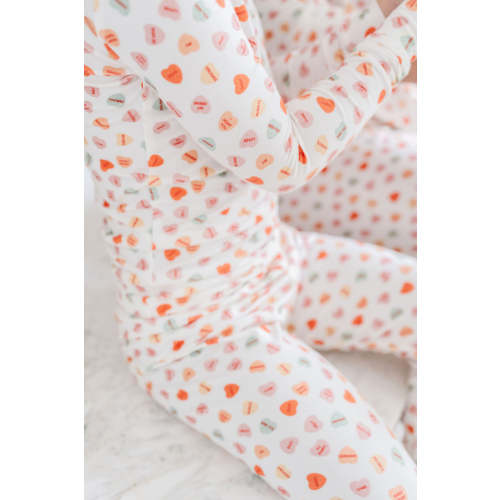 PJ Set in Mini Conversation Hearts - size 3-6M