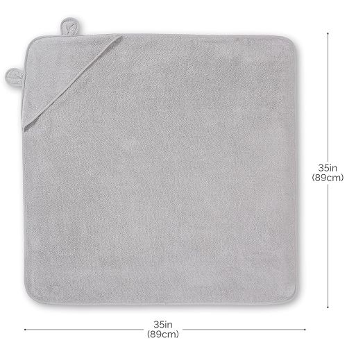 Natemia Premium Hooded Baby Bath Towels - 100% Turkish Organic Cotton, Award Winning Baby Towels with Hood, Soft on Sensitive Skin, Toddler Towel for Boys and Girls, Registry Search