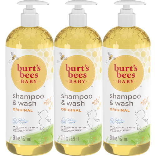Burt's Bees Baby Bath Soap, Tear Free Shampoo and Wash for Sensitive Skin, Pediatrician Tested, 21 Fluid Ounces