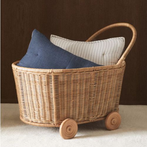 KIDS' RATTAN CART WITH WHEELS - BASKETS AND STORAGE - KIDS AND BABY | Zara Home United States of America