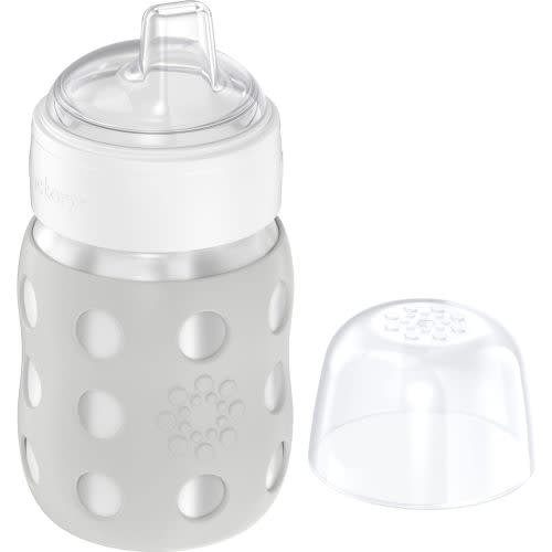 8oz Glass Baby Bottle Sippy Spout