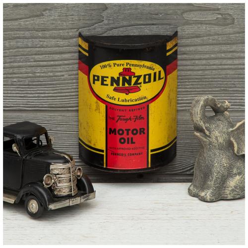 Pennzoil Half Oil Can Metal Wall Decor