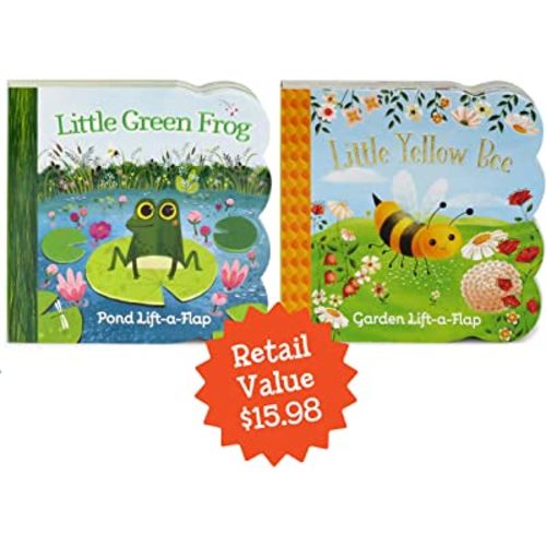 Little Green Frog & Little Yellow Bee 2-pack - A Lift-a-Flap Board Book Bundle Set for Babies and Toddlers, Ages 1-4 (Chunky Lift a Flap)