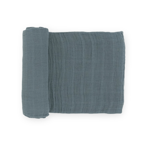 Cotton Muslin Swaddle Blanket - Sea