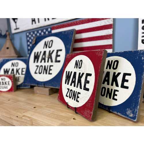 No Wake Zone Sign, Lake Sign, Boating Sign