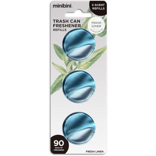 Flint Minibini Trash Can Deodorizer and Odor Eliminator, Garbage Can Air Freshener and Odor Control Up to 30 Days, Refill Pack