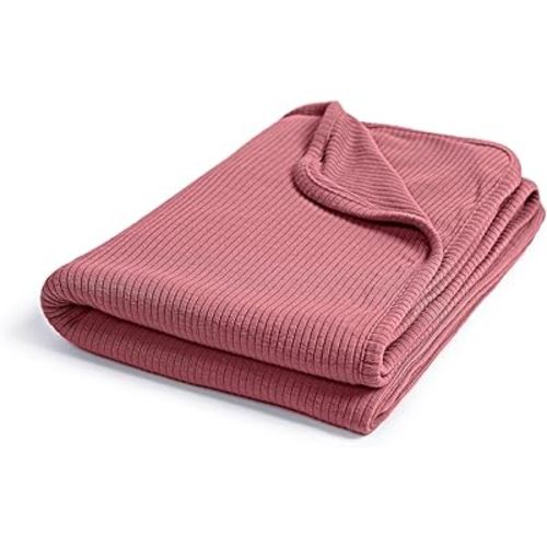 Ultra-Soft Rayon Made from Bamboo Baby Blanket - 30x40 Inches Double-Layer Swaddle Blanket, Breathable & Hypoallergenic, Lightweight Nursing Cover, Stroller Blanket for Infants & Toddlers