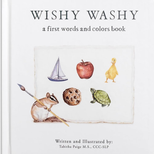 Wishy Washy: A Board Book of First Words and Colors for Growing Minds