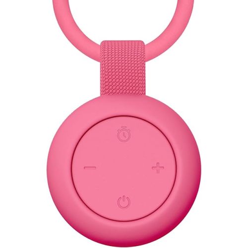 Portable Baby Sound Machine [White Noise for Babies Kids Adults][Sleep Soother][Timer Function][12 Soothing Sounds] 15 Hours Battery Life, Registry Gift,Shower,Clips on Baby Stroller.Rose