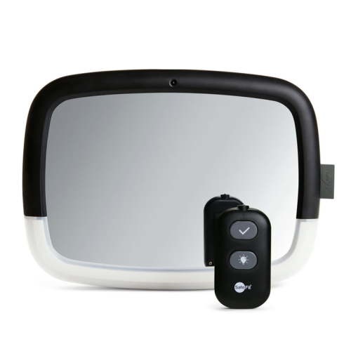 SafeFit® Lighted Pivot Infant Car Mirror, Crash-Tested, Black, Unisex