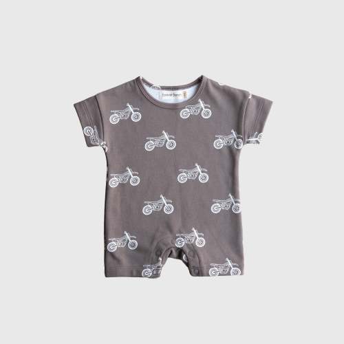 French Terry Romper | Dirt Bike