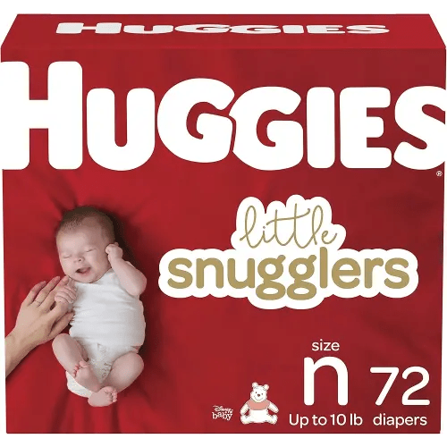 Huggies Little Snugglers Baby Diapers, Size Newborn, 72 Ct