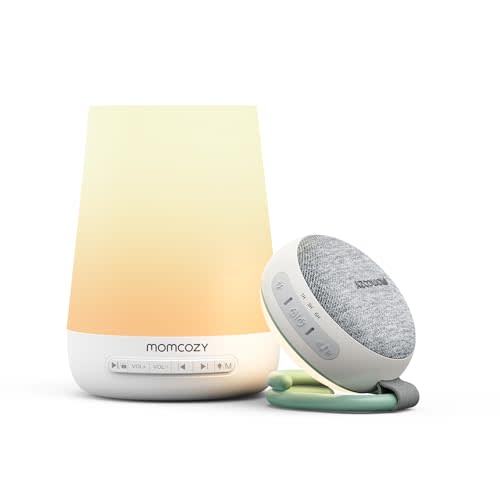 Momcozy Baby Sleep Bundle: Portable Sound Machine and App Remote Control White Noise Machine for Sleeping, Baby Registry, Newborn Essentials, Baby Shower Gifts