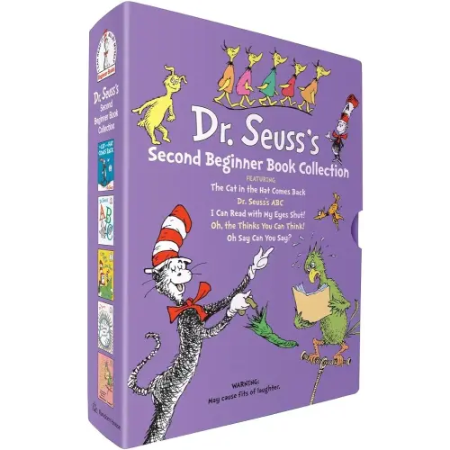 Dr. Seuss's Second Beginner Book Boxed Set Collection: The Cat in the Hat Comes Back; Dr. Seuss's ABC; I Can Read with My Eyes Shut!; Oh, the Thinks ... Think!; Oh Say Can You Say? (Beginner Books)