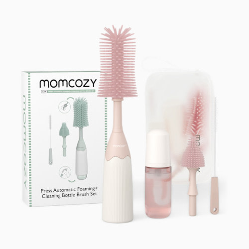 SIlicone Bottle Brush Kit with Push-Press Foam - Pink