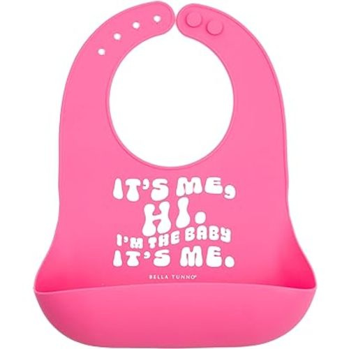 Bella Tunno Wonder Bib – Silicone Baby Bib for Girls & Boys, Adjustable Non-toxic BPA Free Soft Silicone Bib, Easy to Clean