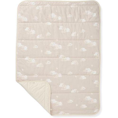 Burt's Bees Baby Reversible Blanket, Nursery, Stroller & Tummy-Time Organic Jersey Cotton Quilted Infant & Toddler Bedding