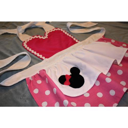 Minnie Mouse Disney Junior Inspired Girls Dress Up Apron