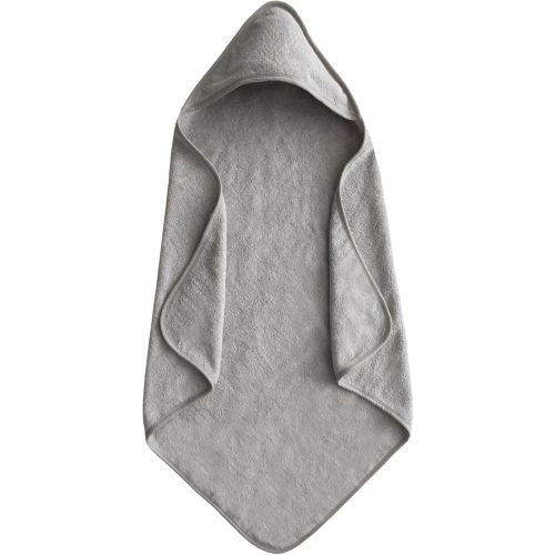 mushie Baby Hooded Towel | Organic Cotton (Gray)