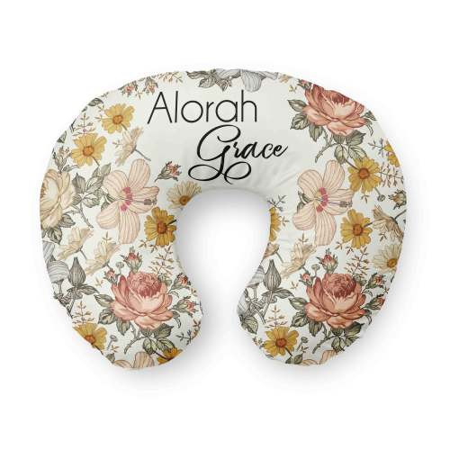 Personalized Nursing Pillow Covers | Peyton's Vintage Floral