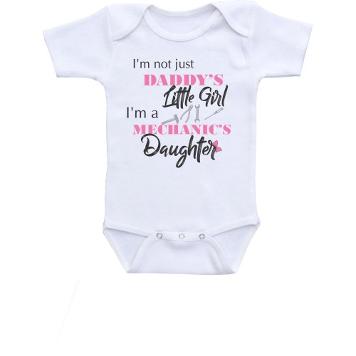 Mechanic dad onesie mechanic daddy Mechanic onesie Dad mechanic onesie Mechanic daughter Mechanic baby clothes mechanic baby shower