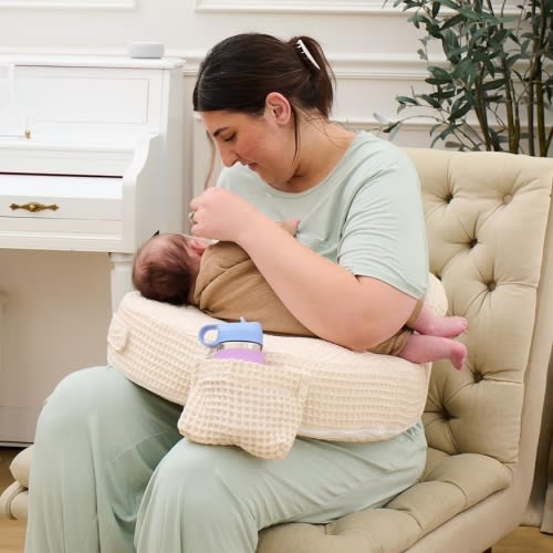 My Brest Friend Super Deluxe Nursing Pillow - Waffle White
