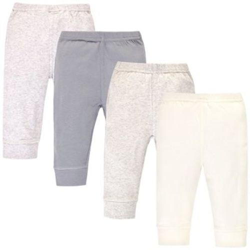 Touched By Nature Baby And Toddler Organic Cotton Pants 4pk, Heather Gray Oatmeal, 12-18 Months