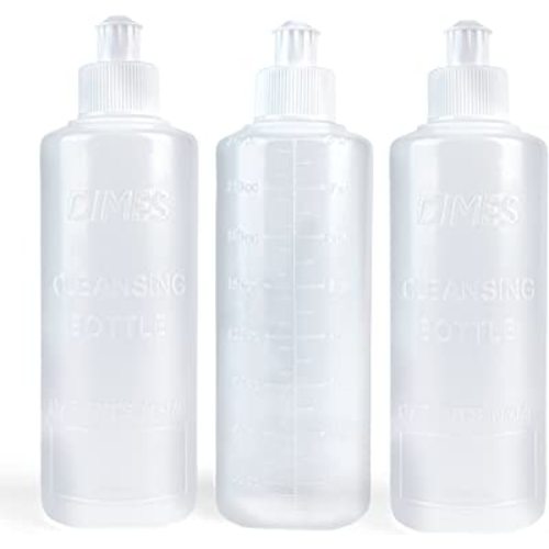 Dimes Perineal Lavette Irrigation Bottle, (Pack of 3), 8 oz. - Peri Bottle for Postpartum Care - After-Birth Essentials for Mom to Soothe and Clean Perineal Area - Premium Portable Bidet for Women