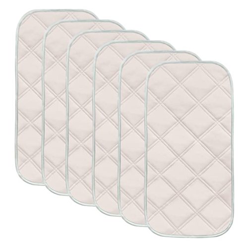 Sunny zzzZZ 6 Pack Baby Waterproof Changing Pad Liners - Quilted Thicker Ultra Soft Changing Table Cover Liners - Durable & Easy to Clean - Pink - 23" x 11"